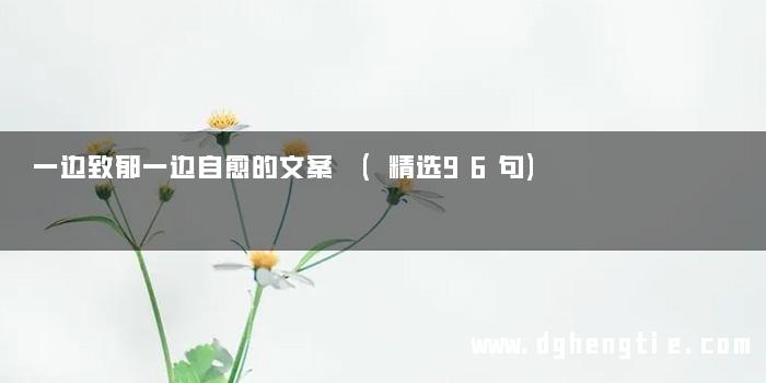一边致郁一边自愈的文案 (精选96句)